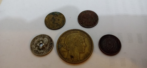 Antiguas Monedas De Argentina Y Uruguay 1893 A 1939 N574