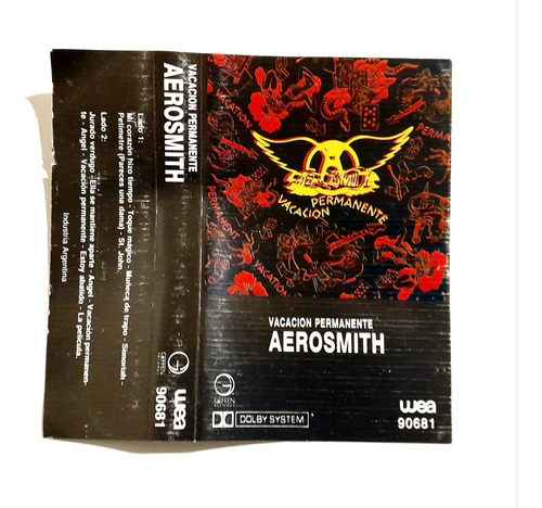 Aerosmith. Vacacion Permanente. Wea. Cassette. 1987