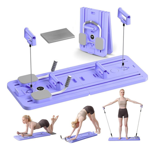 Pilates Juego Plegable Multiusos,abdominal Tabla De Ejercici Lavanda