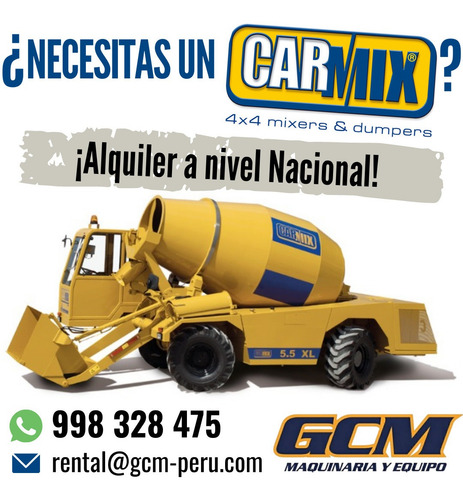 Imagen 1 de 5 de Alquiler Carmix Autohormigoneras Mixer
