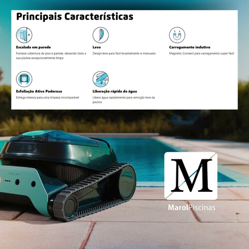 Robo Sodramar Liberty Sem Fio Para Fundo E Parede Piscina