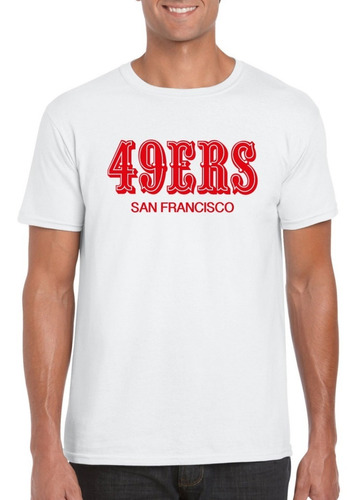 Playera San Francisco 49ers Wordmark + Sticker Gratis