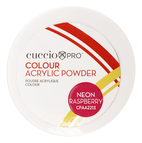 Polvo Acrílico De Color, Neón Y Frambuesa Cuccio Pro, 1.6 Oz