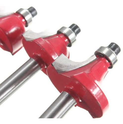 Imagen 3 de 7 de Fresas P/ Fresadora Router Tupi Widia X 12 Pz Vastago 1/4