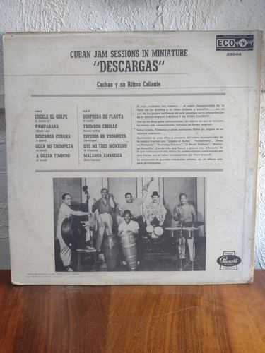 Cuban Jam Cachao Y Su Ritmo Caliente Disco De Vinil Lp