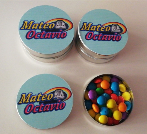 Imagen 3 de 10 de 25 Latitas Personalizadas Rellenas Rocklets C/sticker Sup.