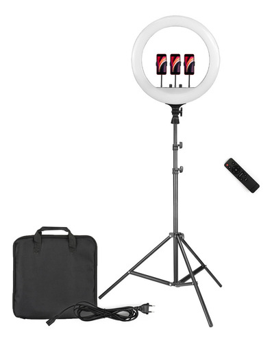 Estúdio Iluminação Com Softbox, Ring Light E Controle - 110v