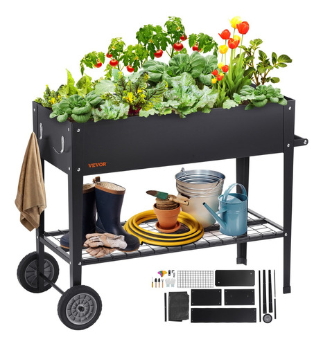 Maceta  Metal Cama Jardín Elevada Plantar Cultivar Verduras