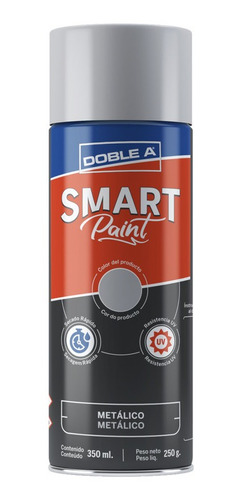 Esmalte En Aerosol Smart Paint Aa Plata 350 Ml/250g