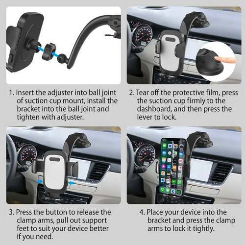 Soporte Celular Auto Camioneta Vidrio Ventosa Sopapa Tablero