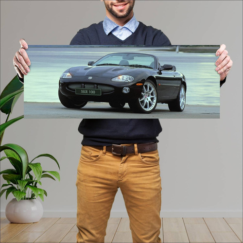 Cuadro 30x80cm Auto 2002 Jaguar Xkr 100 Converti 186