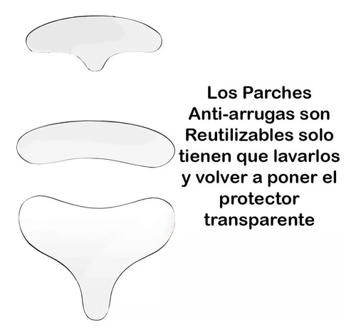 Parches Silicona Antiarrugas Reutilizables Faciales