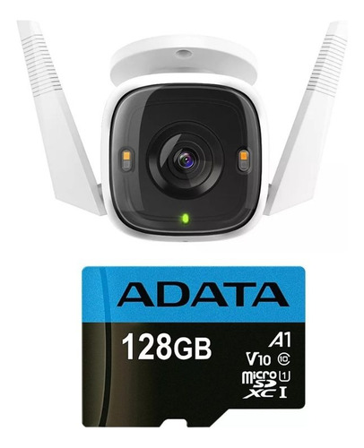 Cámara Tp-link Tapo C320ws +1memoria Adata 128gb Para Grabar