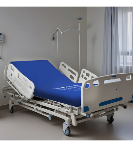 Colchón Espuma Memory Foam De Posiciones Flexconfort Drjoohn Color Azul Marino