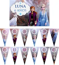 Comprar Frozen Cartel Y Banderin Decoracion Cumpleaños