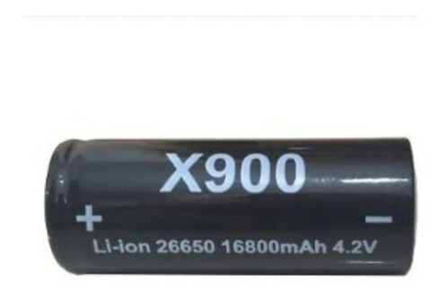 Imagem 2 de 3 de Bateria Li-ion X900 Para Lanterna Bl 26650 - 16800mah 4.2v