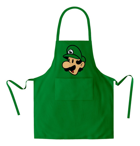 Mandil Luigi Bros Face (d0154 Boleto.store)