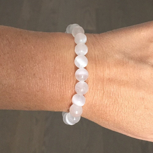 Pulsera Piedra Natural Selenita