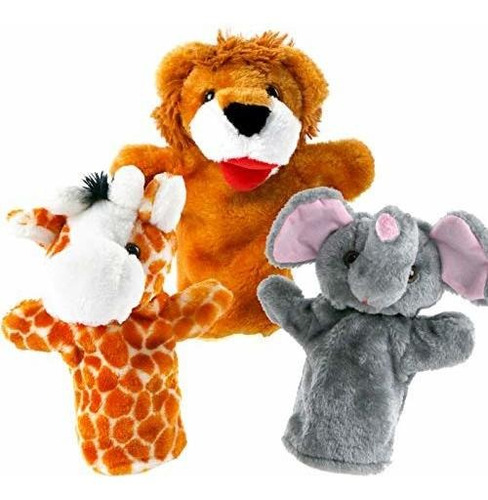 Títeres - Stuffed Animal Hand Puppets For Toddlers Set Of 3,