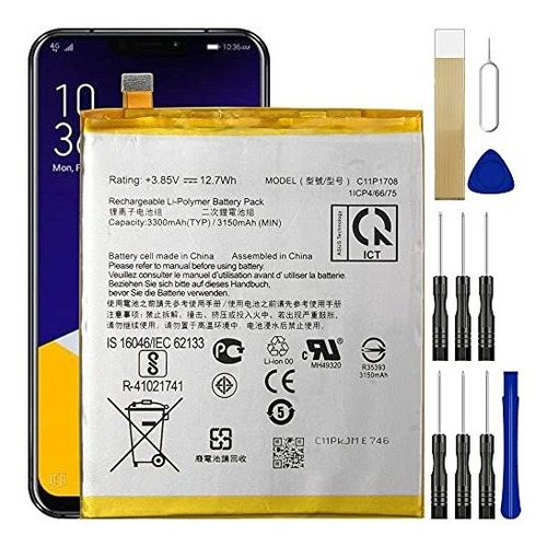 Batería C11p1708 Para Asus Zenfone 5z Zs620kl Z01rd, Batería