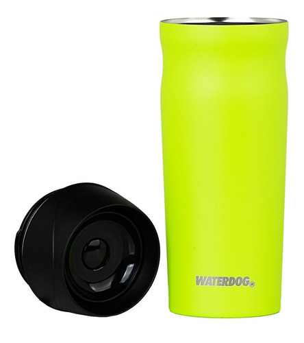 Imagen 2 de 7 de Vaso Térmico 450ml Waterdog Bossa Acero Inox - Olivos