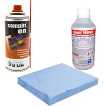 Comprar Kit Limpieza Isopropilico + 5 Paños + Aire Comprimido