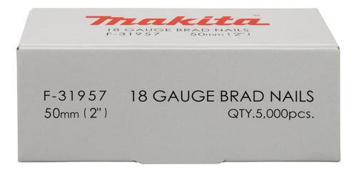 Clavos Puntas F50 Calibre 18 / 5.000 Unidades - Makita