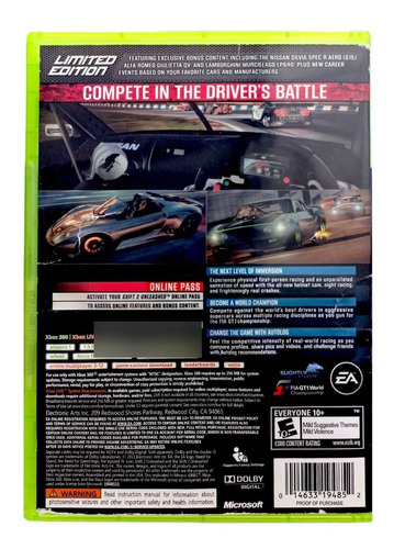 Need For Speed Shift 2 Xbox 360 En Español (Reacondicionado)