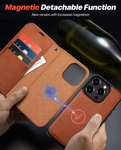 Ocase Para El iPhone 15 Pro Max Case Fase De Billetera Desmo