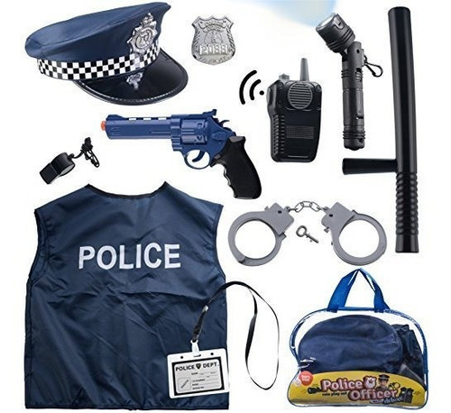 Traje De Policia De 12 Piezas Juguetes Para Bebes Con Kit De