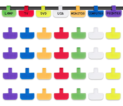Lubansir 35 Etiqueta Cable Multicolor Para Gestion