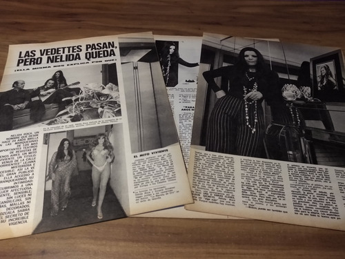 (ar712) Nelida Roca * Clippings Revista 3 Pgs * 1974