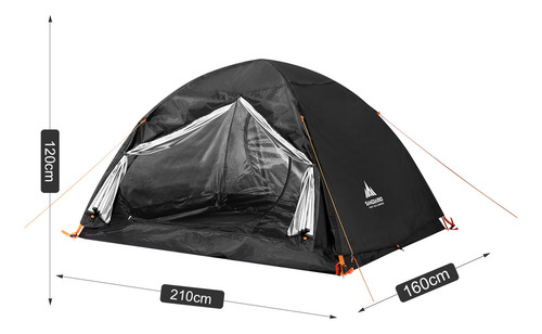 Grande barraca de acampamento SanDiario - preta