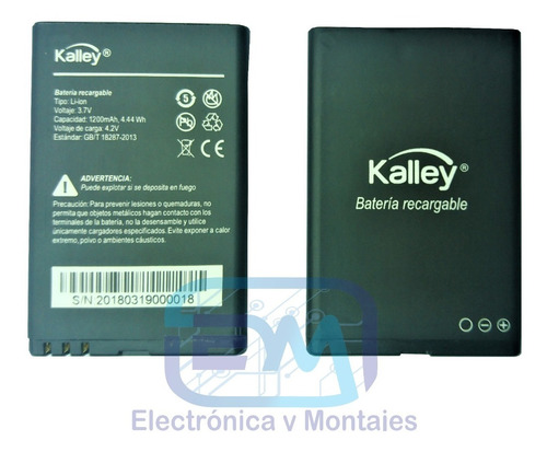 Bateria Celular Urban  Kalley Nueva Original 