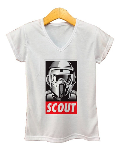 Remera Mujer Escote V - Star Wars Scout