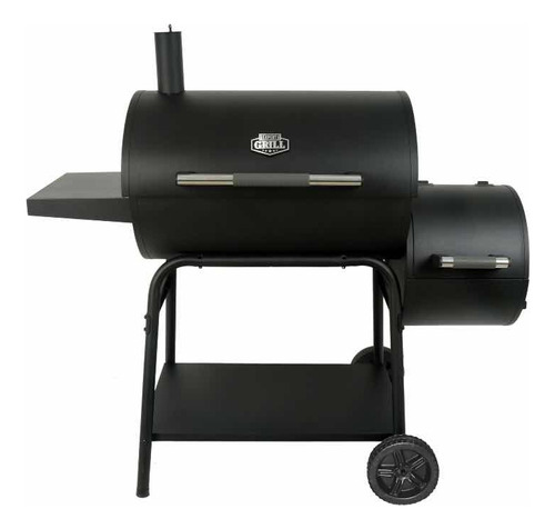 Expert Grill Asador De Carbón Tipo Barril Con Ahumador 28 Color Negro