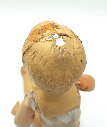 Muñeca Antigua De Pasta Famil Ind. Argentina - Juguete (Usado)