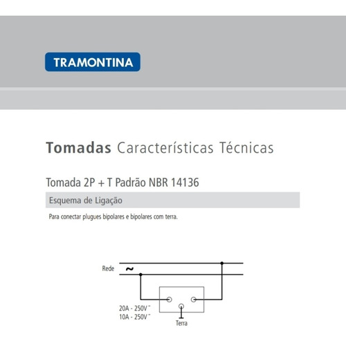 Kit 30 Módulo Tomada 10a Tramontina Liz Giz Lux² Plastibox