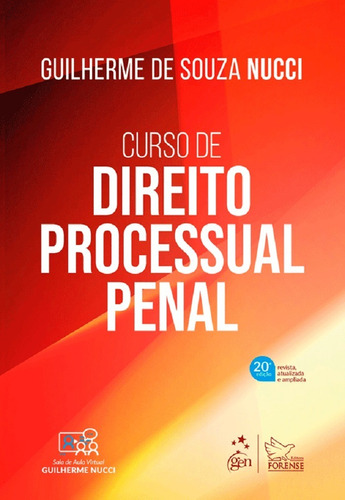 Curso De Direito Processual Penal (20ª Edição 2023) Forense
