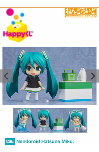 Miku Hatsune Hermosa Figura Multipose Y Accesorios Incluidos