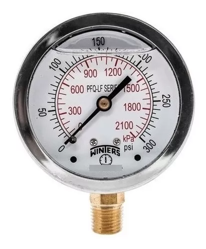 Manómetro hidráulico de 0-250Bar, medidor de presión de agua, Dial de 63mm,  0-3750psi, G1/