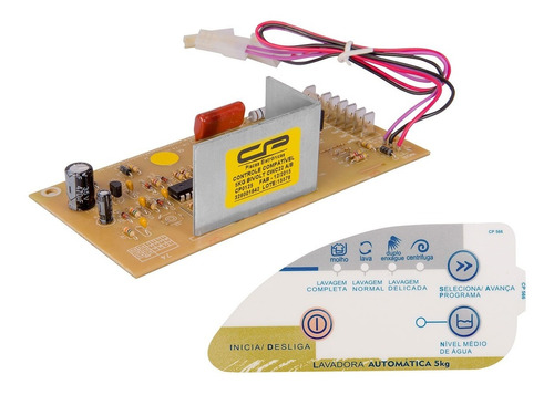 Placa Eletronica E Adesivo Lavadora Consul 5kg Cwc22a/b