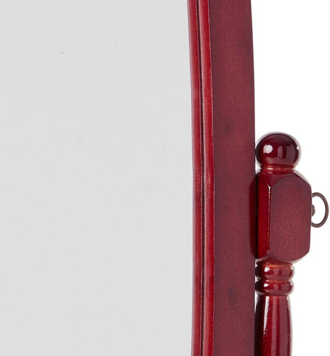 Imagen 3 de 4 de Espejo De Piso Ovalado Color Cherry + ¡envio Gratis!