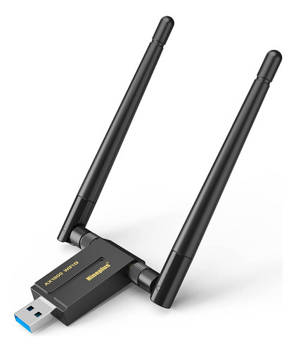 Antena Adaptador Nineplus Usb Wifi 6 Sem Fio 1800mbps