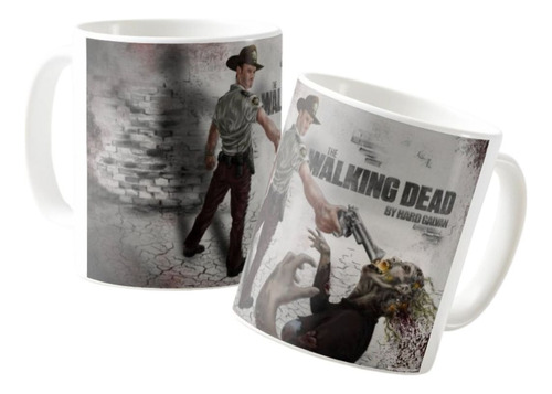 Mug The Walking Dead By Hard Galvan Taza Ceramica 11 Onz