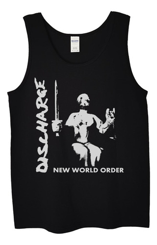 Polera Musculosa Discharge New World Order Metal Abominatron