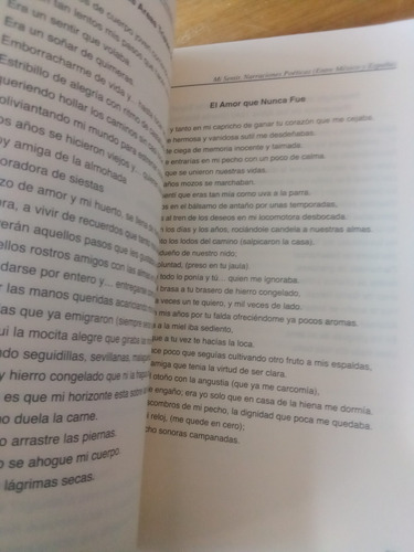 Mi Sentir / Narraciones Poéticas - María Teresa Domínguez S. (Usado)