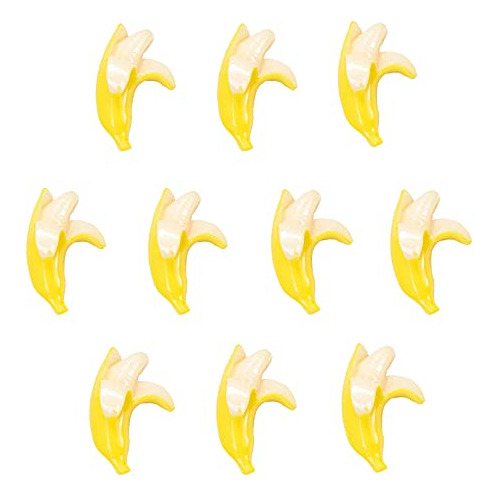 30 Piezas De Cabujones De Resina Imitación De Plátano...