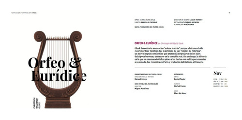 Teatro Colon - Orfeo Y Euridice - 2 Entradas Gran Abono