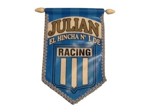 Racing Banderín Nombre Julian Regálalo Cumple No Hay Otros